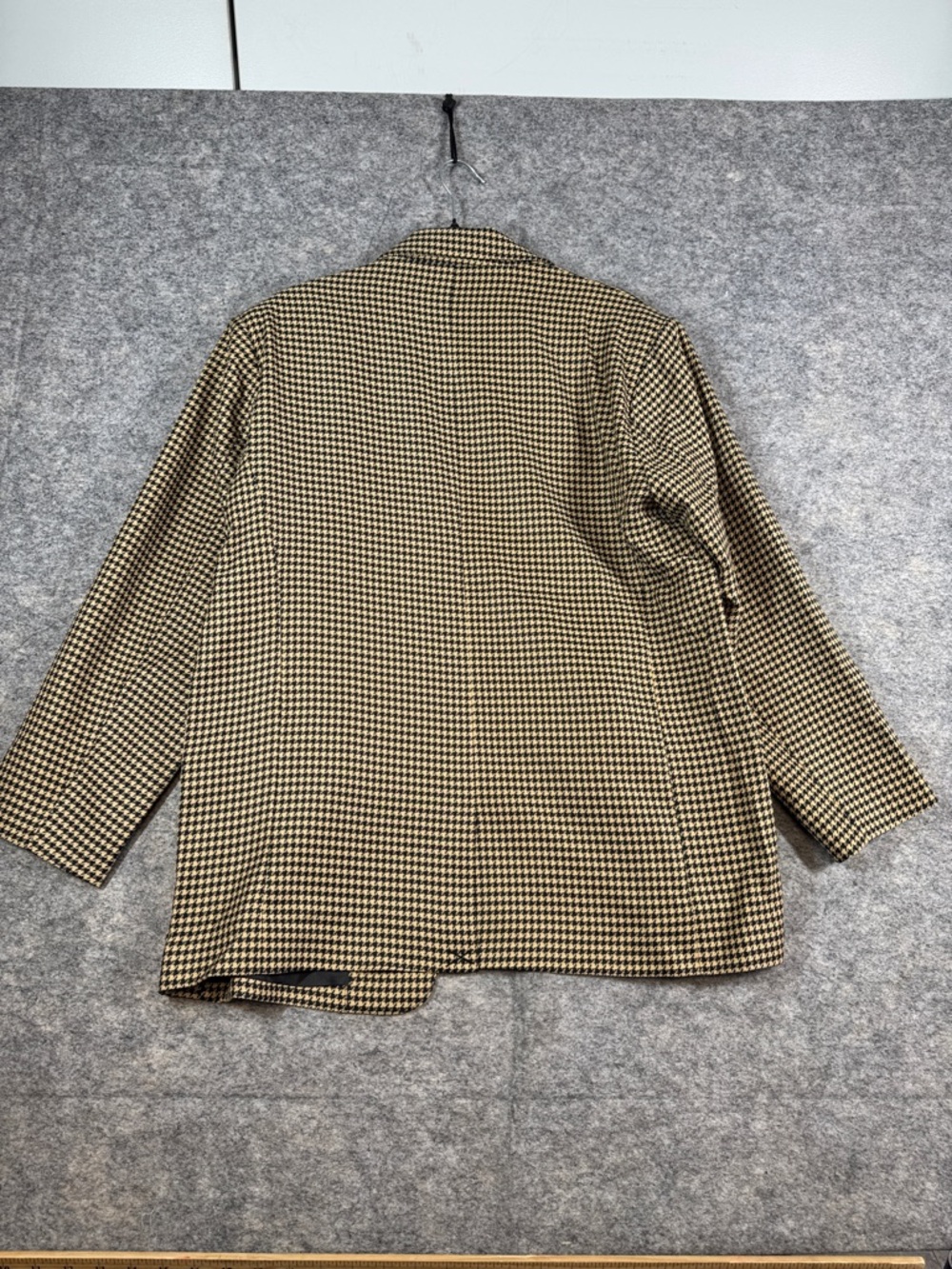 ICHI Houndstooth Blazer Jacket Size 40 Tailored Preppy Academia Oversized Fit - Picture 13 of 15